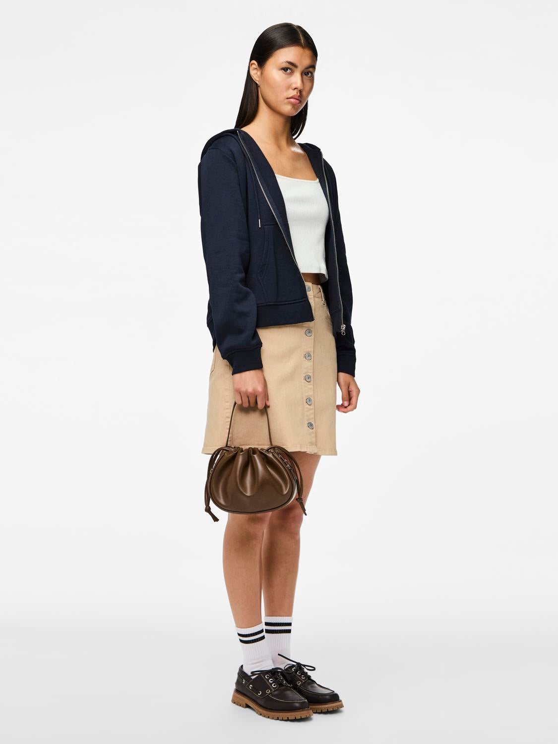 PCCHILLI Zip Sweatshirt - Sky Captain